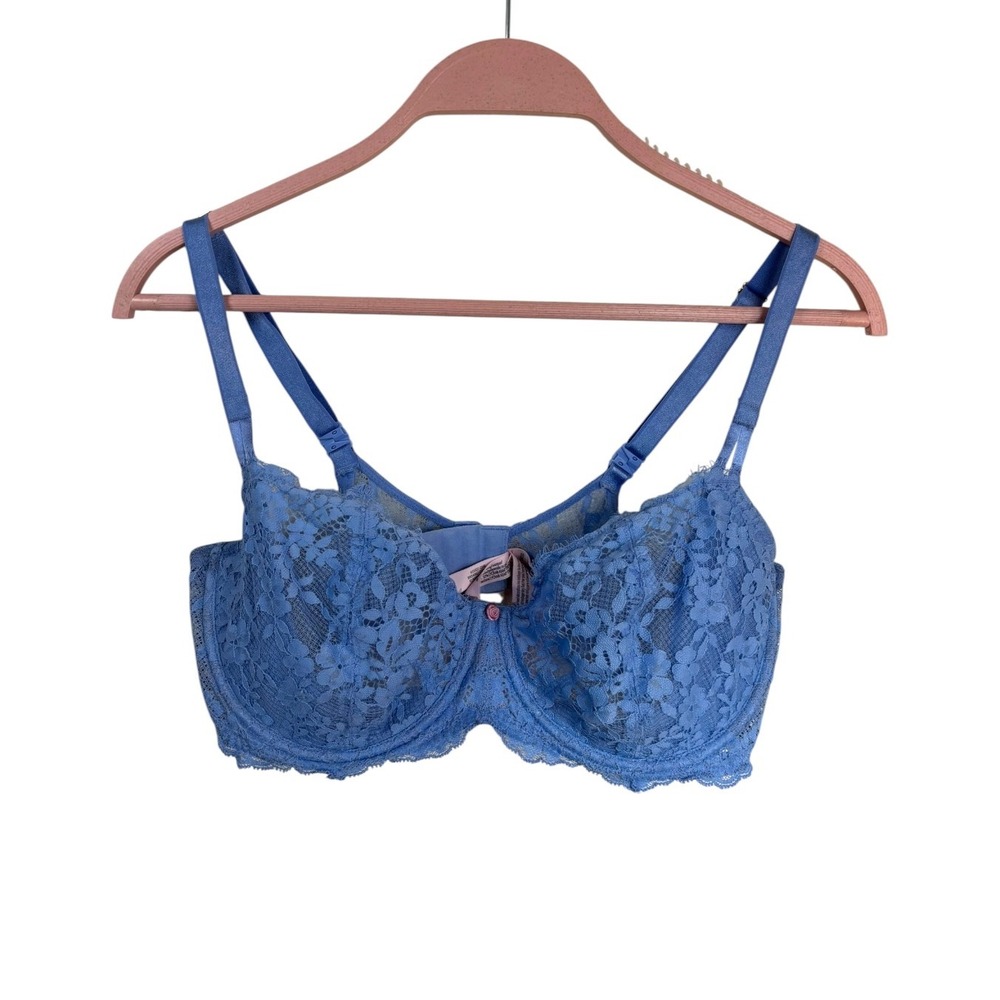 Victoria's Secret Dream Angels Push Up W/O Pad Bra 38DD Unlined Lace Underwire